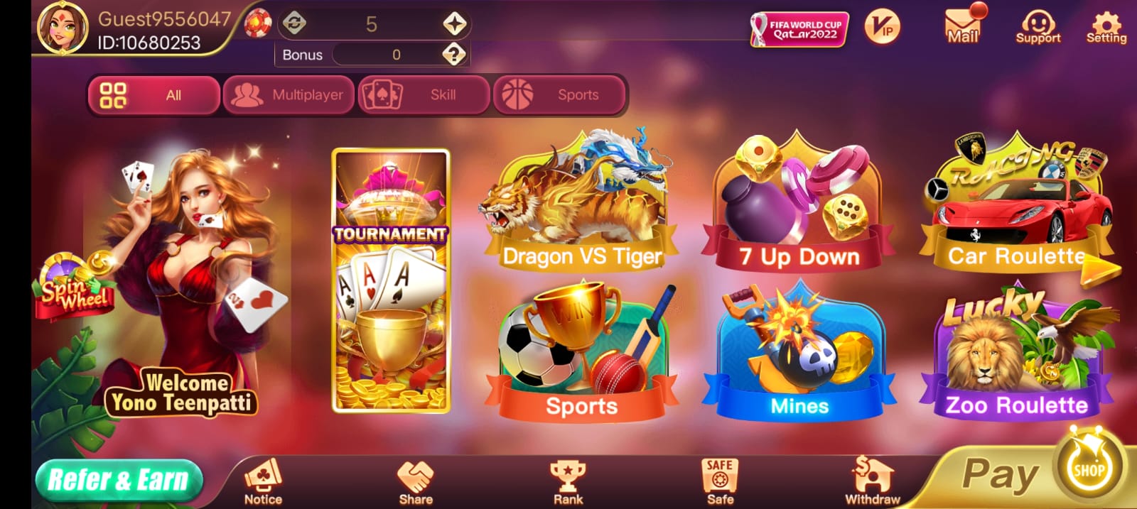 Available Games On Rummy Noble App