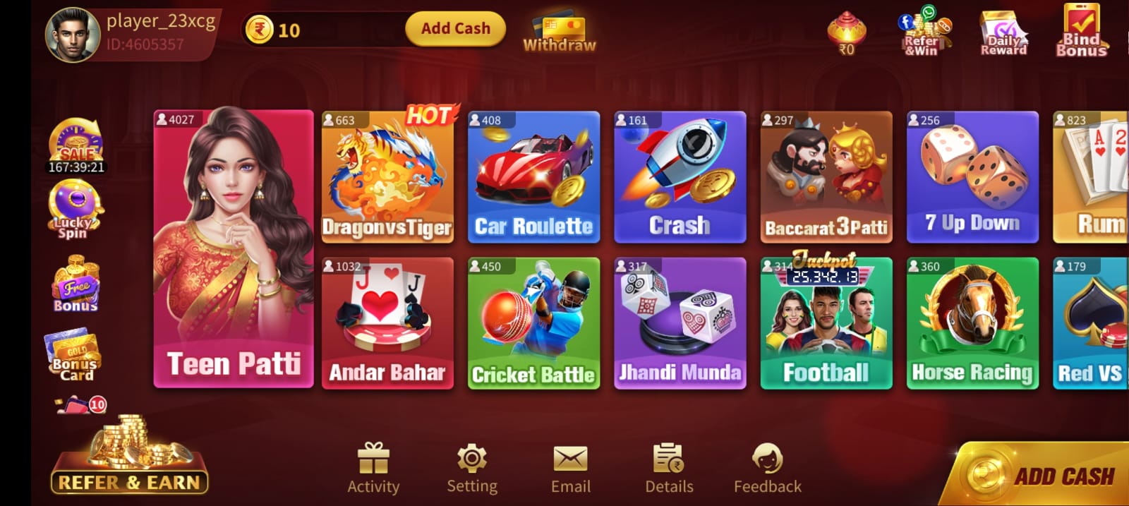 Available All Games In Rummy Master App