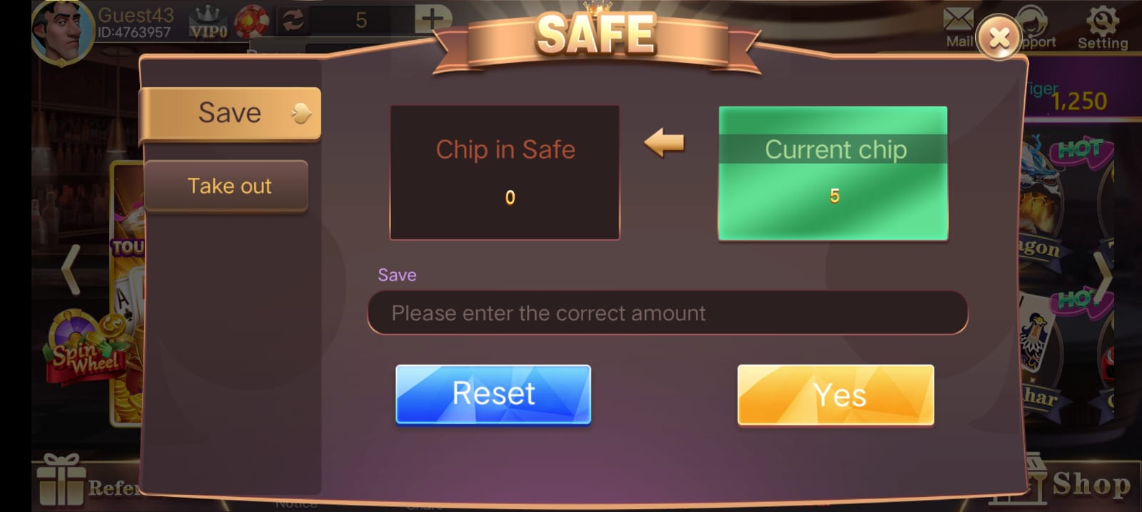 Safe Button Program In Rummy Club App