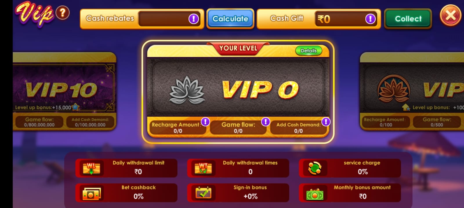VIP Option In Mega Slots Apk